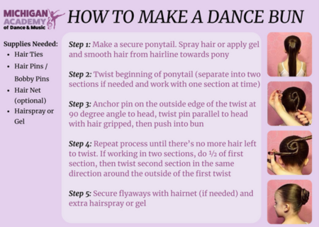 How to make a dance bun